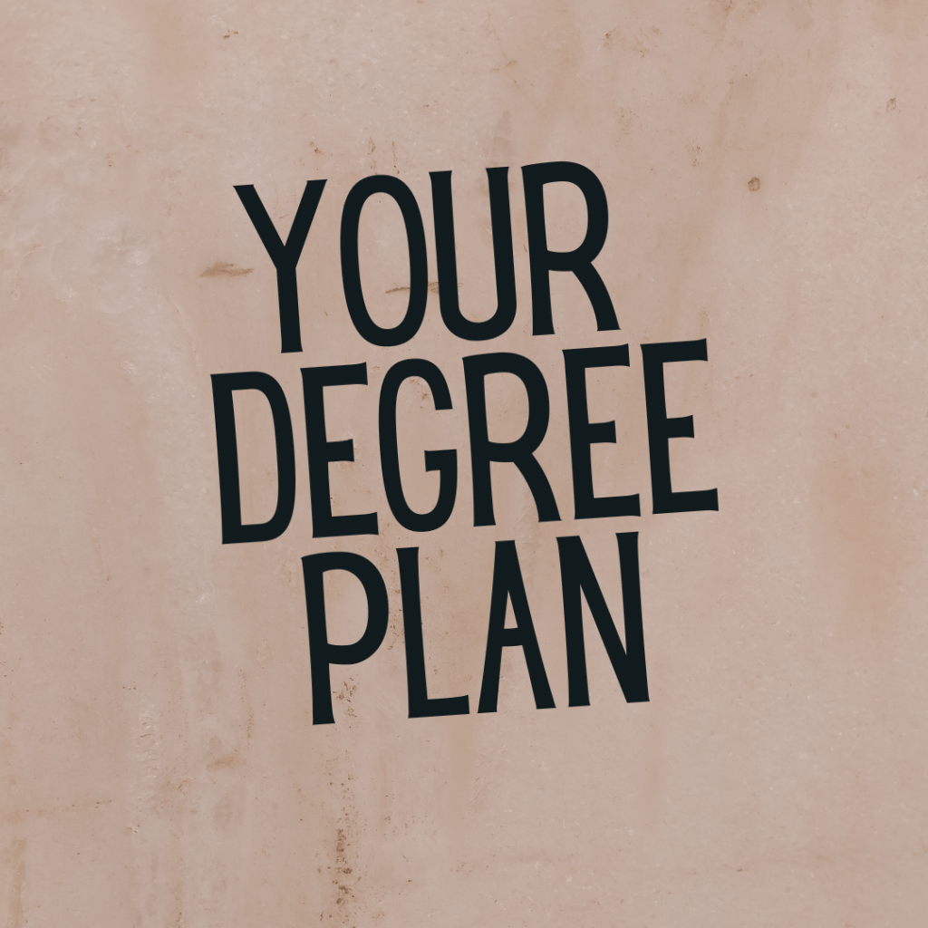 YOUR DEGREE PLAN